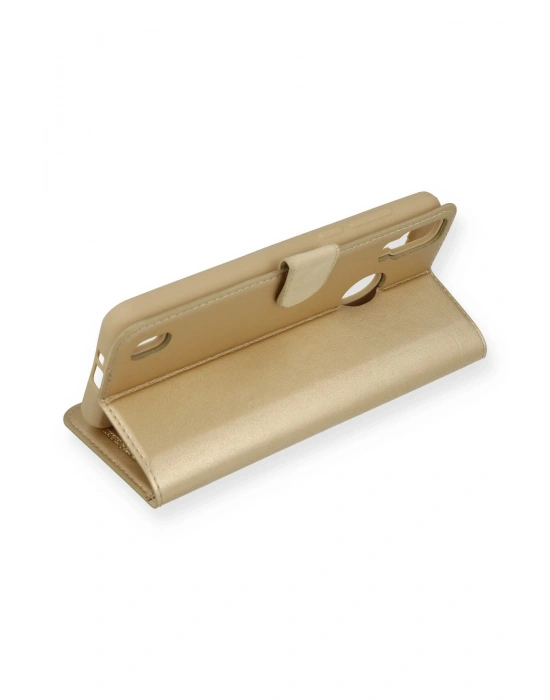 Newface Reeder P13 Blue Kılıf Trend S Plus Kapaklı Kılıf - Gold