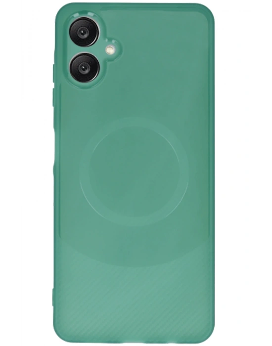 Newface Samsung A06 Kılıf Maya Karbon Kapak - Koyu Yeşil