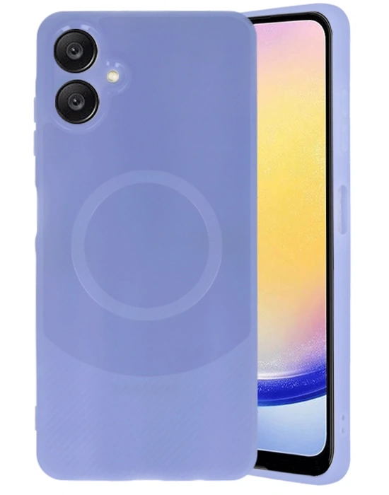 Newface Samsung A06 Kılıf Maya Karbon Kapak - Lila