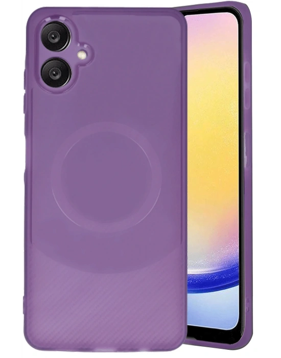 Newface Samsung A06 Kılıf Maya Karbon Kapak - Mürdüm