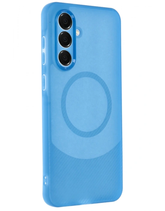 Newface Samsung A16 5G Kılıf Maya Karbon Kapak - Mavi