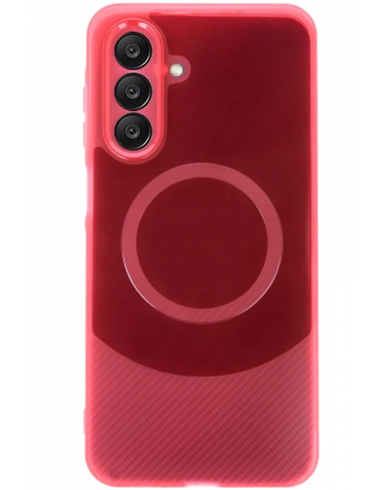 Newface Samsung A26 Kılıf Maya Karbon Kapak - Bordo