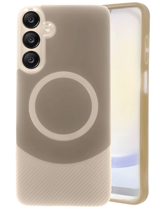 Newface Samsung A26 Kılıf Maya Karbon Kapak - Kahverengi