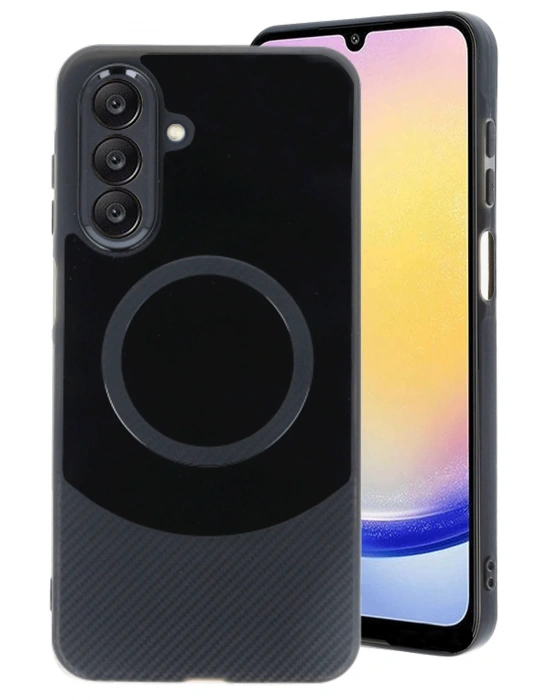 Newface Samsung A26 Kılıf Maya Karbon Kapak - Siyah