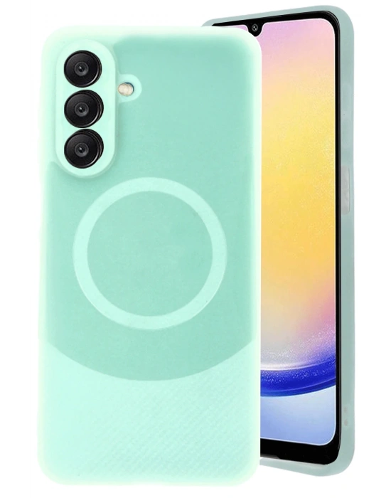 Newface Samsung A26 Kılıf Maya Karbon Kapak - Su Yeşili