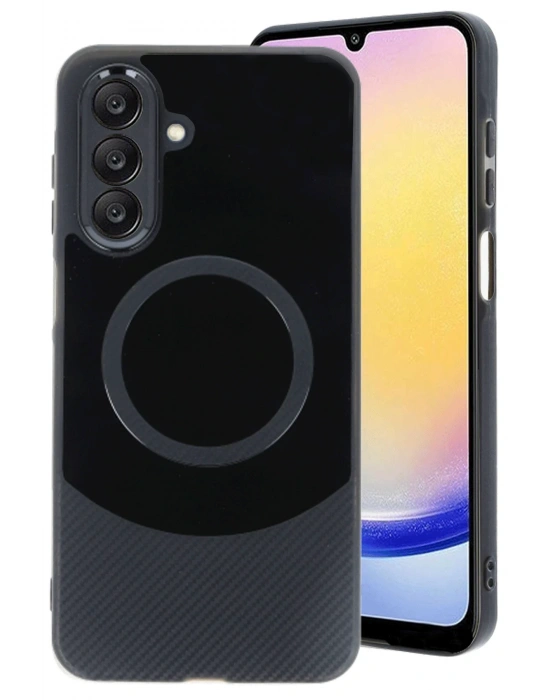 Newface Samsung A36 Kılıf Maya Karbon Kapak - Siyah
