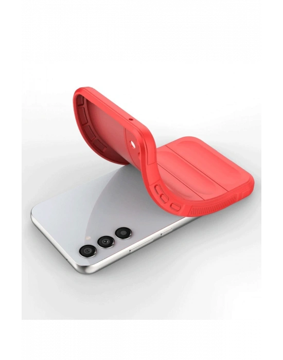 Newface Samsung A36 Kılıf Optimum Silikon - Kırmızı