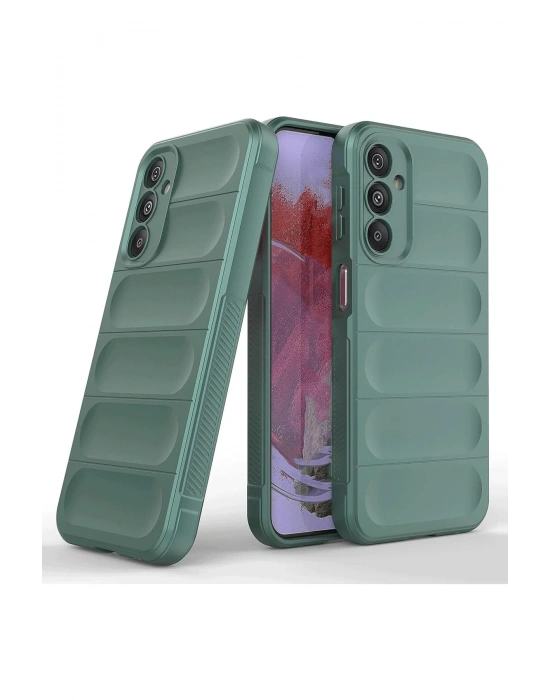 Newface Samsung A36 Kılıf Optimum Silikon - Koyu Yeşil