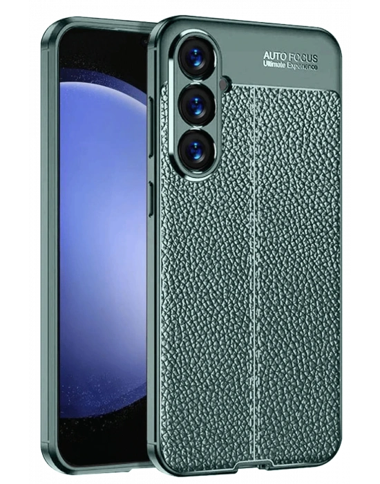 Newface Samsung A56 Kılıf Auto Focus Kapak - Koyu Yeşil