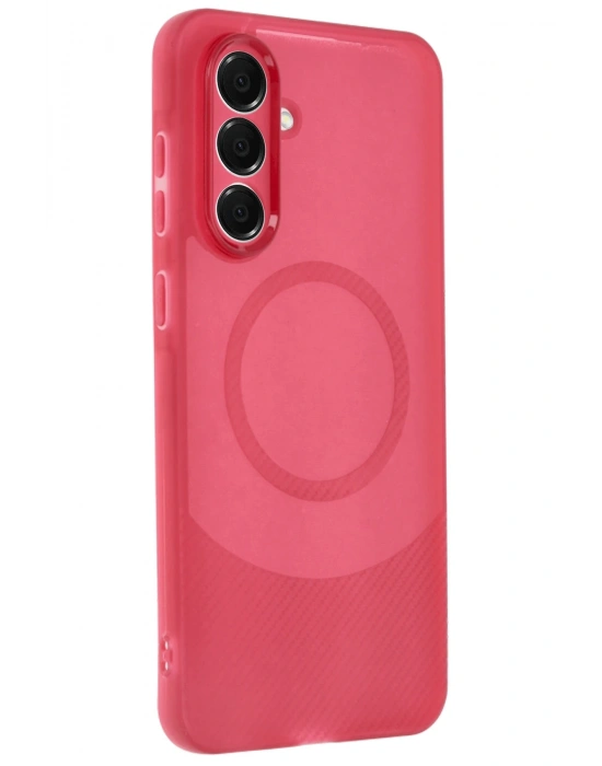 Newface Samsung A56 Kılıf Maya Karbon Kapak - Bordo