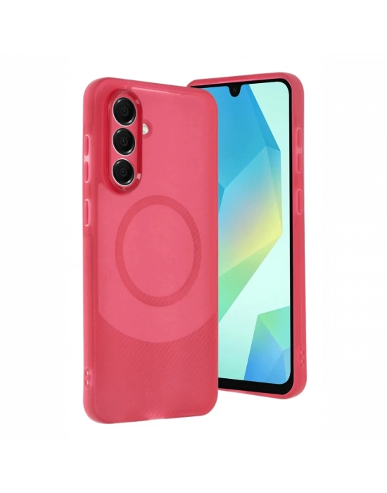 Newface Samsung A56 Kılıf Maya Karbon Kapak - Bordo