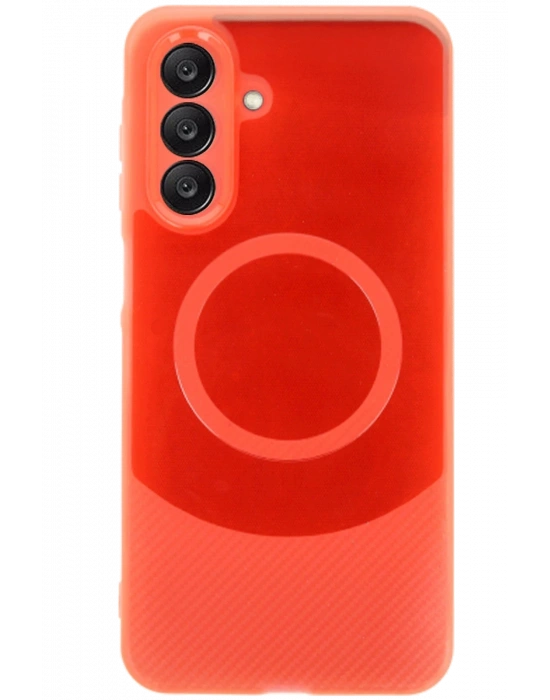 Newface Samsung A56 Kılıf Maya Karbon Kapak - Kırmızı