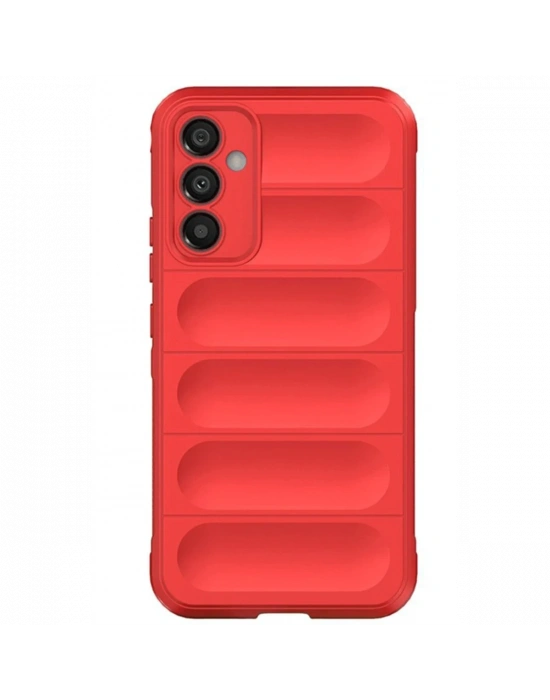 Newface Samsung A56 Kılıf Optimum Silikon - Kırmızı