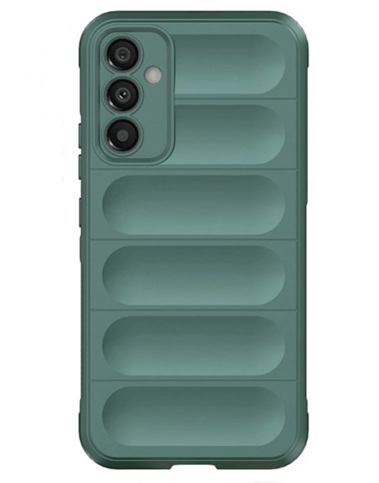 Newface Samsung A56 Kılıf Optimum Silikon - Koyu Yeşil