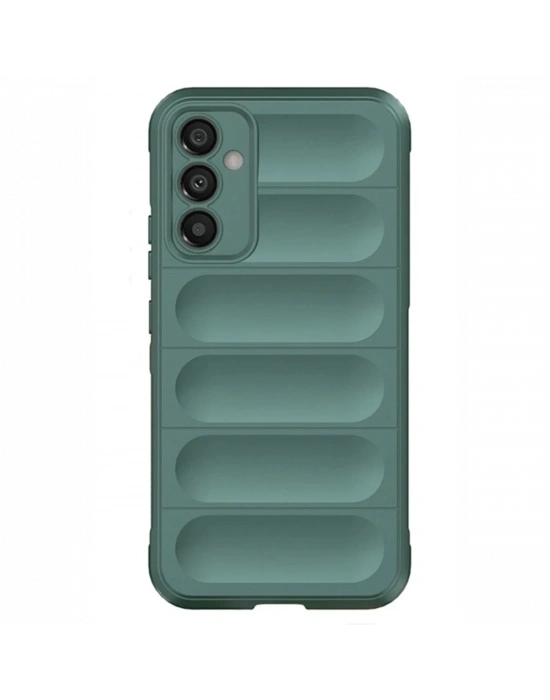 Newface Samsung A56 Kılıf Optimum Silikon - Koyu Yeşil