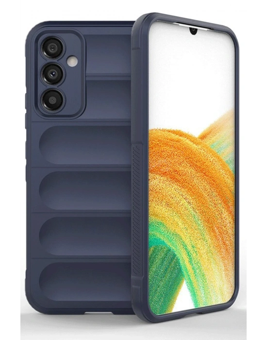 Newface Samsung A56 Kılıf Optimum Silikon - Lacivert