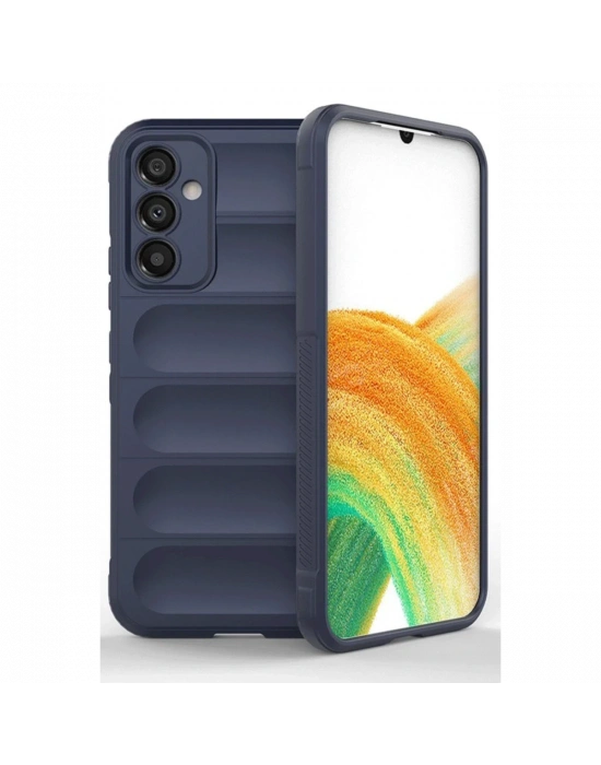 Newface Samsung A56 Kılıf Optimum Silikon - Lacivert