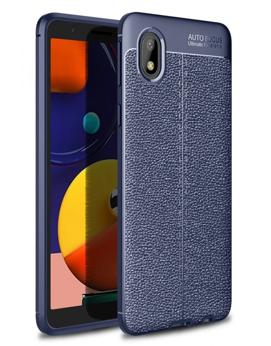 Newface Samsung Galaxy A01 Core Kılıf Auto Focus Kapak - Lacivert