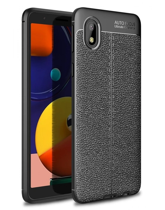 Newface Samsung Galaxy A01 Core Kılıf Auto Focus Kapak - Siyah