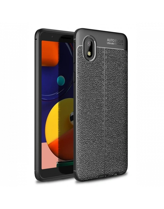 Newface Samsung Galaxy A01 Core Kılıf Auto Focus Kapak - Siyah