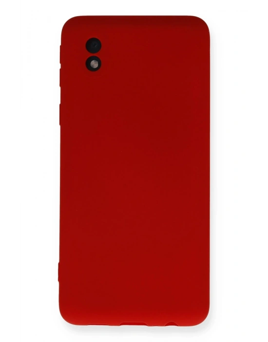 Newface Samsung Galaxy A01 Core Kılıf Nano içi Kadife Silikon - Kırmızı