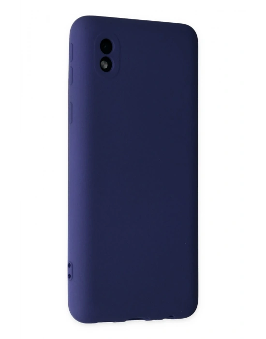 Newface Samsung Galaxy A01 Core Kılıf Nano içi Kadife Silikon - Lacivert