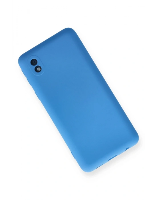 Newface Samsung Galaxy A01 Core Kılıf Nano içi Kadife Silikon - Mavi