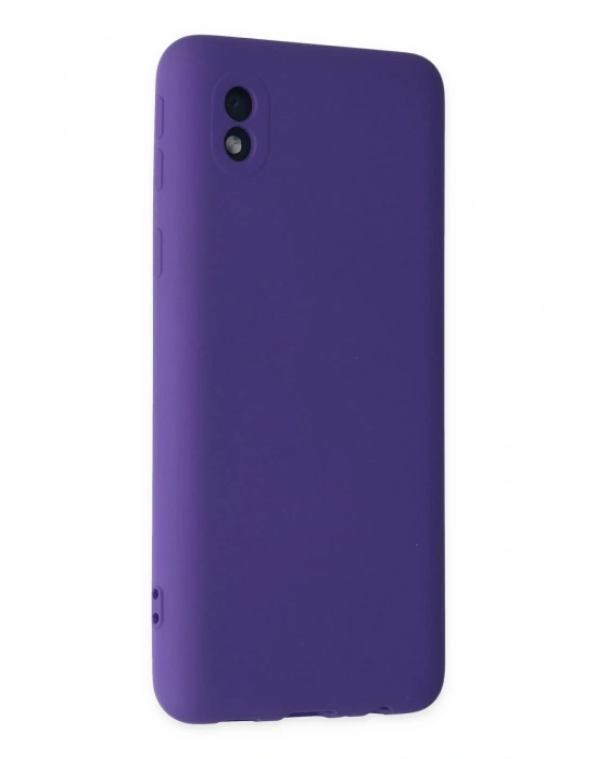 Newface Samsung Galaxy A01 Core Kılıf Nano içi Kadife Silikon - Mor