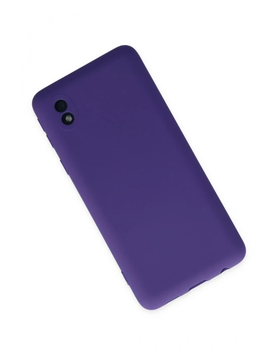Newface Samsung Galaxy A01 Core Kılıf Nano içi Kadife Silikon - Mor