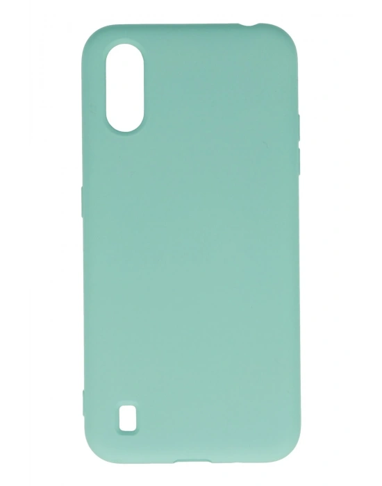 Newface Samsung Galaxy A01 Kılıf Nano içi Kadife Silikon - Turkuaz