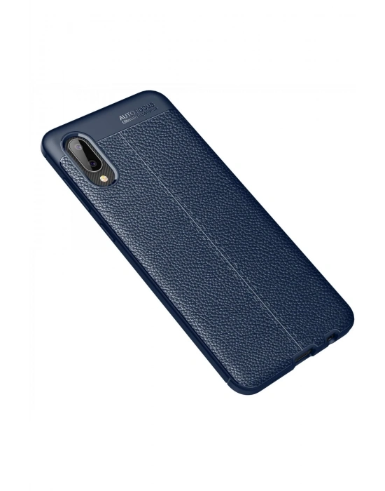 Newface Samsung Galaxy A02 Kılıf Auto Focus Kapak - Lacivert