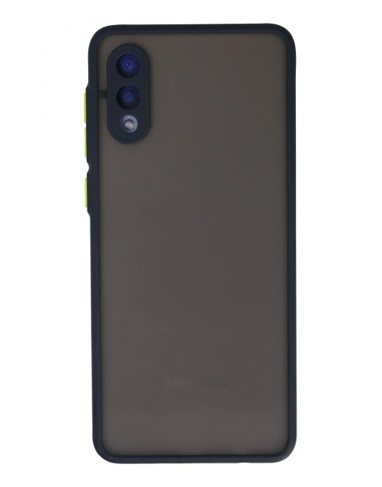 Newface Samsung Galaxy A02 Kılıf Montreal Silikon Kapak - Lacivert