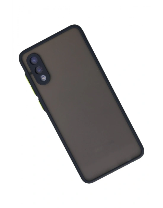 Newface Samsung Galaxy A02 Kılıf Montreal Silikon Kapak - Lacivert