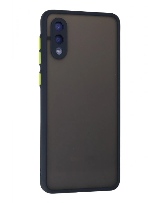 Newface Samsung Galaxy A02 Kılıf Montreal Silikon Kapak - Lacivert