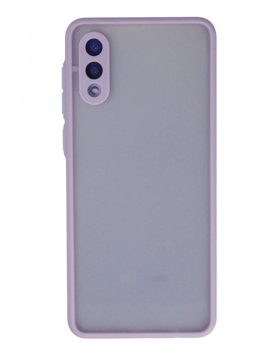 Newface Samsung Galaxy A02 Kılıf Montreal Silikon Kapak - Mor