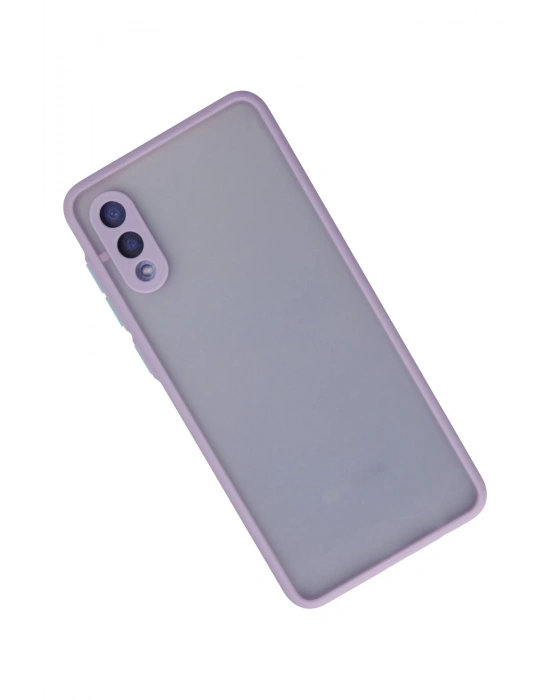 Newface Samsung Galaxy A02 Kılıf Montreal Silikon Kapak - Mor