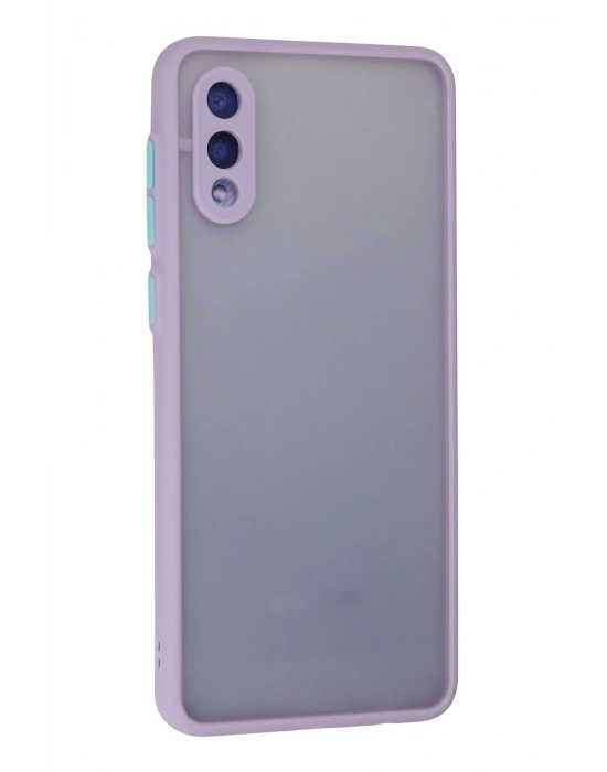 Newface Samsung Galaxy A02 Kılıf Montreal Silikon Kapak - Mor