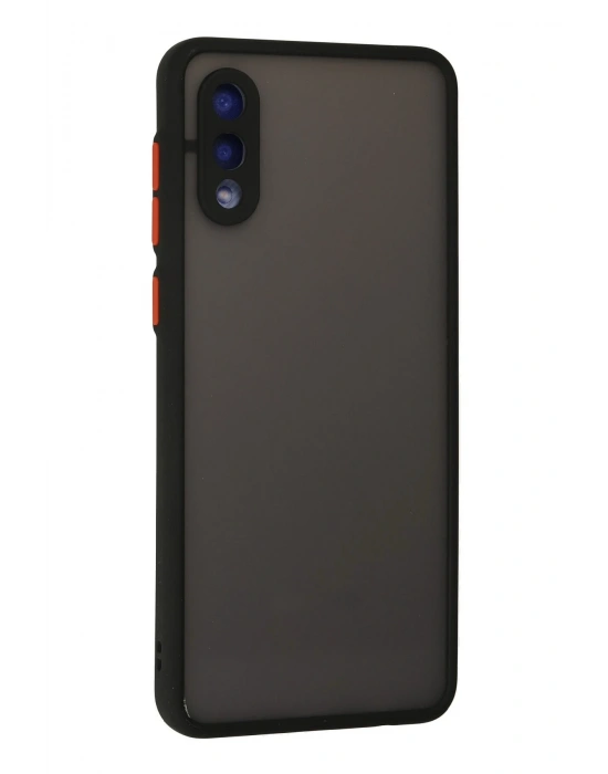 Newface Samsung Galaxy A02 Kılıf Montreal Silikon Kapak - Siyah