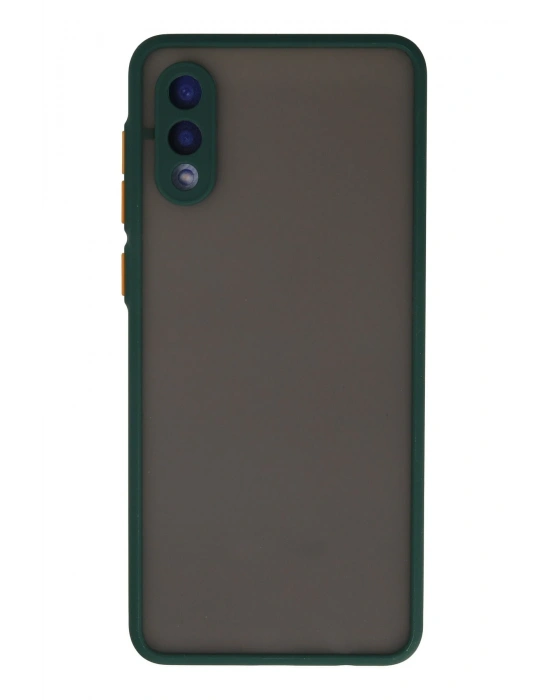 Newface Samsung Galaxy A02 Kılıf Montreal Silikon Kapak - Yeşil