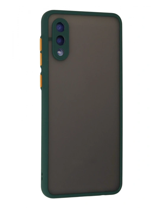 Newface Samsung Galaxy A02 Kılıf Montreal Silikon Kapak - Yeşil