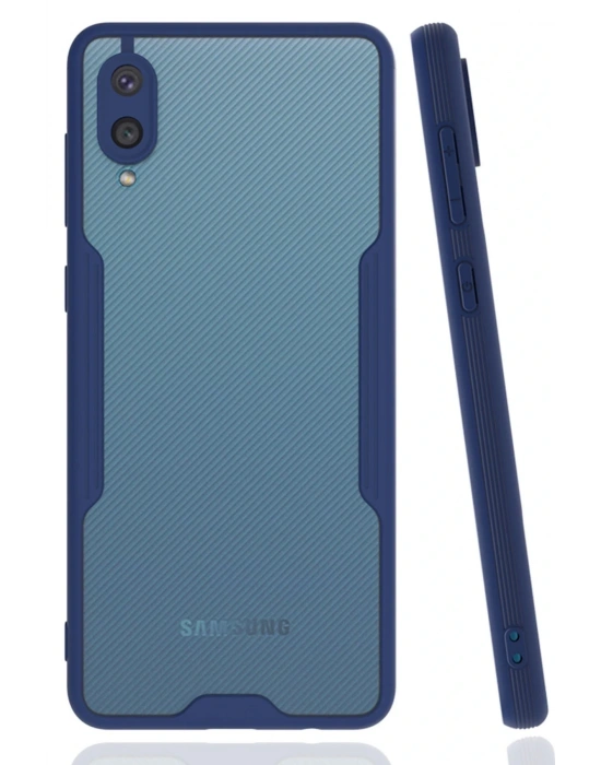 Newface Samsung Galaxy A02 Kılıf Platin Silikon - Lacivert