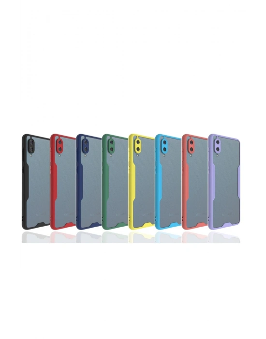 Newface Samsung Galaxy A02 Kılıf Platin Silikon - Sarı