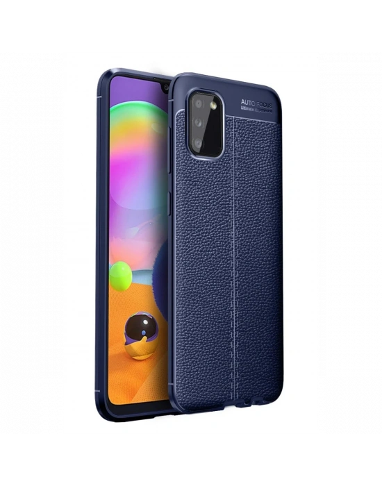 Newface Samsung Galaxy A02S Kılıf Auto Focus Kapak - Lacivert