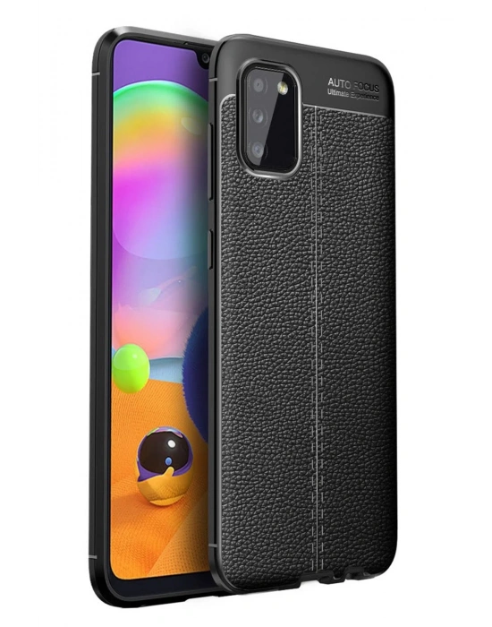 Newface Samsung Galaxy A02S Kılıf Auto Focus Kapak - Siyah