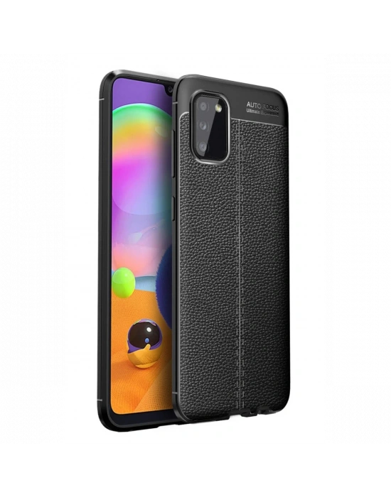 Newface Samsung Galaxy A02S Kılıf Auto Focus Kapak - Siyah