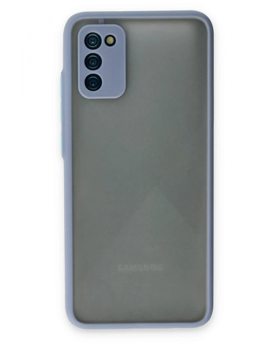 Newface Samsung Galaxy A02S Kılıf Montreal Silikon Kapak - Gri