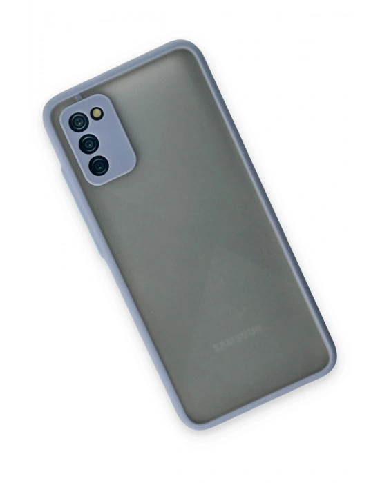 Newface Samsung Galaxy A02S Kılıf Montreal Silikon Kapak - Gri