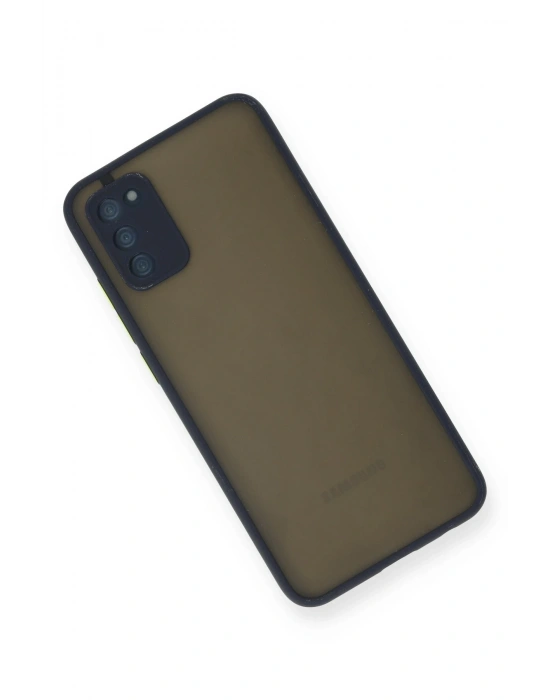 Newface Samsung Galaxy A02S Kılıf Montreal Silikon Kapak - Lacivert