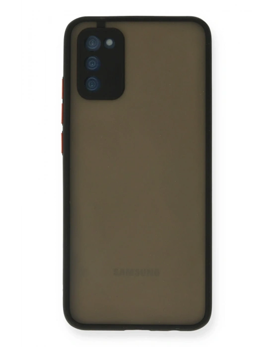 Newface Samsung Galaxy A02S Kılıf Montreal Silikon Kapak - Siyah