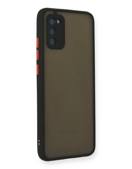 Newface Samsung Galaxy A02S Kılıf Montreal Silikon Kapak - Siyah